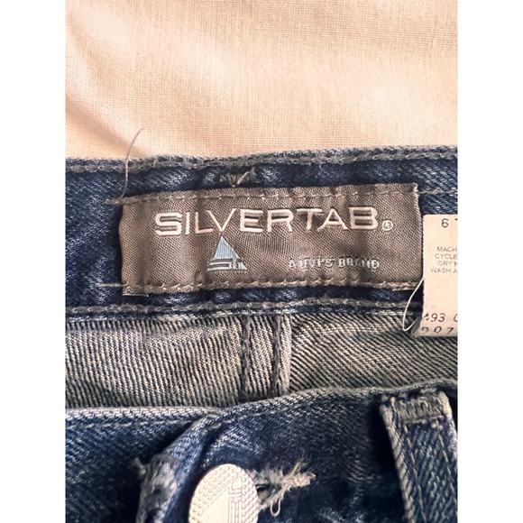 Boys Levi's SilverTab Blue Wide Leg Jeans W26 vintage early 2000’s - Picture 2 of 7